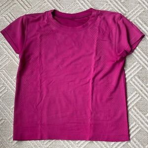 Lululemon Vibrant Pink Short Sleeve Top